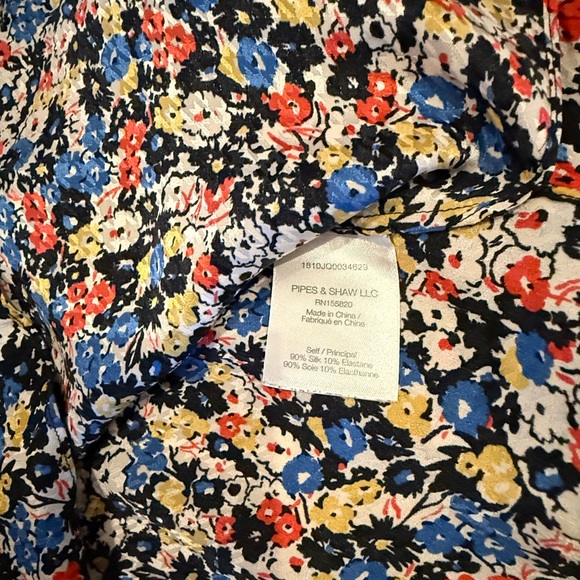 Veronica Beard VB Mena Ditsy Floral Silk Blouse Size - Picture 4 of 4